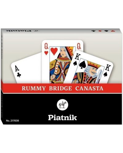 Karte za igranje Piatnik - 2 špila, Remi, Bridž, Canasta - 1