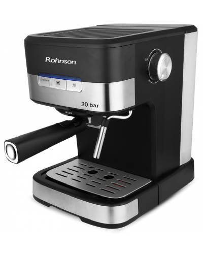 Aparat za kavu Rohnson - R-990, 20 bar, 1.5 l, crni/sivi - 3