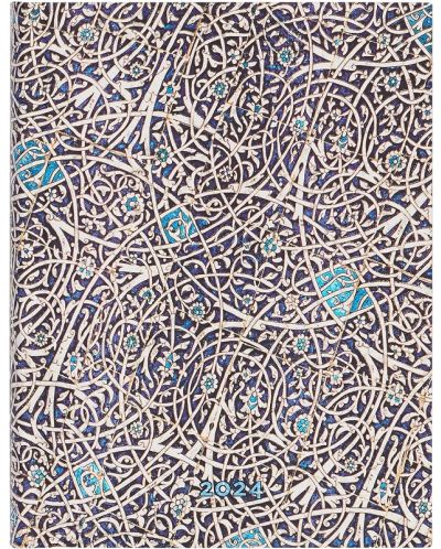 Kalendar-bilježnica Paperblanks Granada Turquoise - Ultra Horizontal, 18 x 23 cm, 80 listova, 2024 - 1