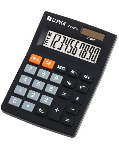 Kalkulator Eleven - SDC-022SR, stolni, 10 znamenki, crni - 1