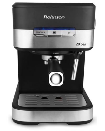 Aparat za kavu Rohnson - R-990, 20 bar, 1.5 l, crni/sivi - 2