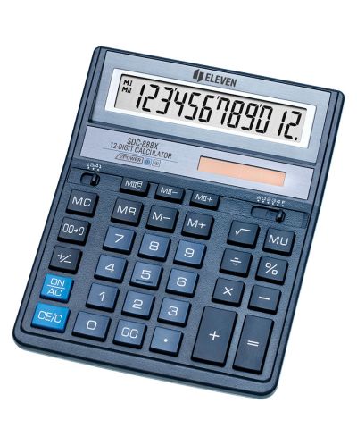 Kalkulator Eleven - SDC-888XBL, 12 znamenki, plavi - 1