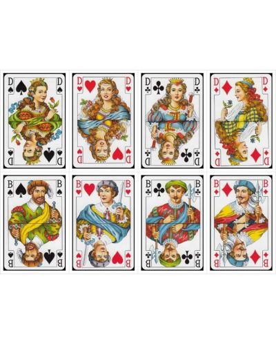 Karte za igranje Piatnik - model Bridge-Poker-Whist, smeđa boja - 4
