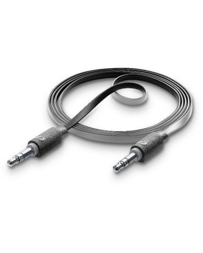 Kabel Cellularline - AUX Audio, 3.5mm/3.5mm, 1m, crni - 1