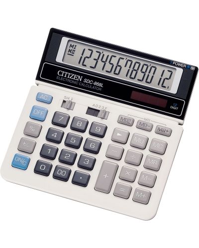 Kalkulator Citizen - SDC-868L, stolni, 12-znamenkasti, bijeli - 1