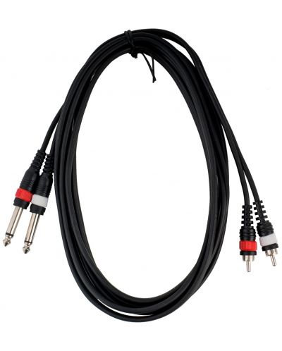 Kabel Cascha - HH 2095, RCA/6.3mm, 3m, crni - 2