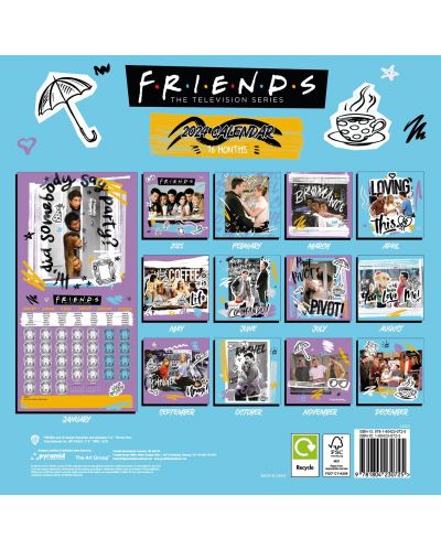 Kalendar Pyramid Television: Friends - Holiday mood 2024 - 2