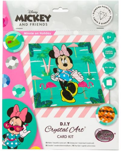 Kartica dijamantni goblen Craft Buddy - Minnie Mouse na odmoru ​ - 1