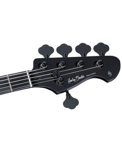Gitara Harley Benton - PJ-5 SBK Deluxe Series, bas, crna - 4
