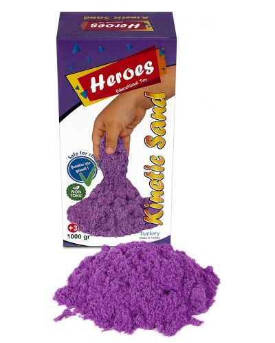 Kinetički pijesak u kutiji Heroes – Ljubičasta boja, 1000 g - 2