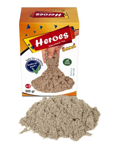 Kinetički pijesak u kutiji Heroes - Prirodna boja. 500 g - 2