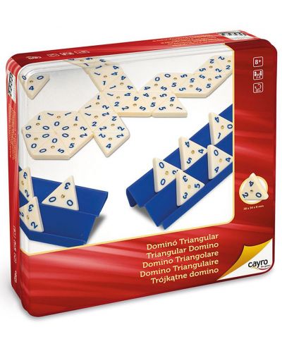 Klasična igra u metalnoj kutiji  Cayro - Domino s 56 elemenata - 1