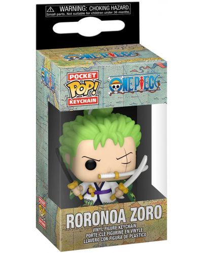 Privjesak za ključeve Funko Pocket POP! Animation: One Piece - Roronoa Zoro - 2