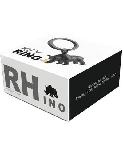 Privjesak za ključeve Metalmorphose - Rhino, черен - 2