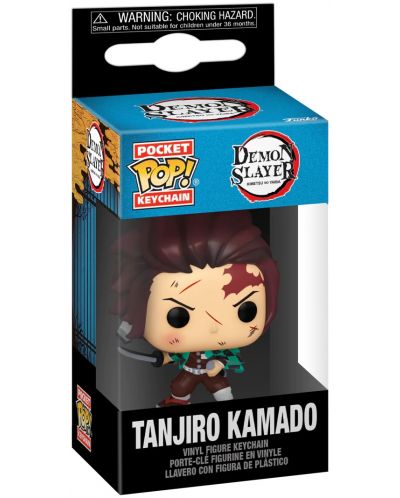 Privjesak za ključeve Funko Pocket POP! Animation: Demon Slayer - Tanjiro Kamado - 2