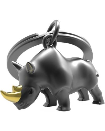 Privjesak za ključeve Metalmorphose - Rhino, черен - 1