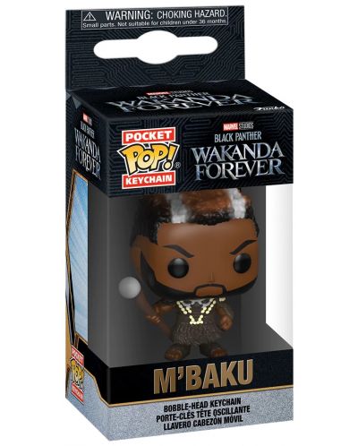 Privjesak za ključeve Funko Pocket POP! Marvel: Black Panther - M'Baku - 2