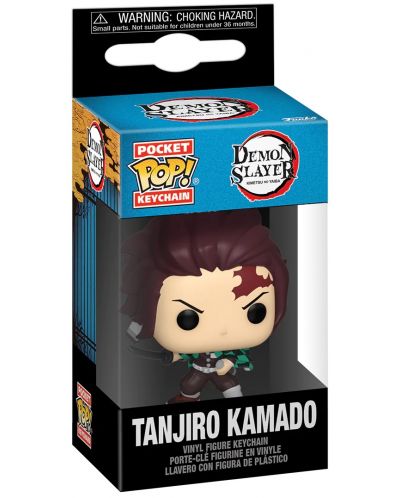 Privjesak za ključeve Funko Pocket POP! Animation: Demon Slayer - Tanjiro Kamado - 2