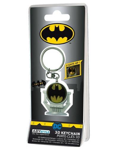 Privjesak za ključeve 3D ABYstyle DC Comics: Batman - Bat-Signal - 3
