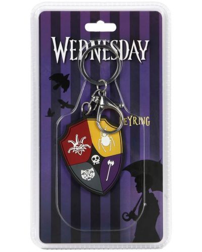 Privjesak za ključeve Karactermania Television: Wednesday - Nevermore Crest - 3