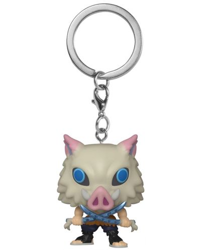 Privjesak za ključeve Funko Pocket POP! Animation: Demon Slayer - Inosuke Hashibira (With Swords) - 1