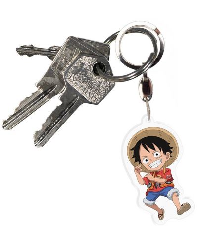 Privjesak za ključeve ABYstyle Animation: One Piece - Luffy (акрилен) - 3