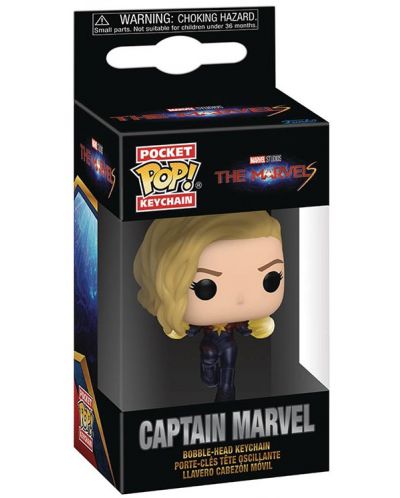 Privjesak za ključeve Funko Pocket POP! Marvel: The Marvels - Captain Marvel - 2