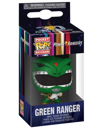 Privjesak za ključeve Funko Pocket POP! Television: Mighty Morphin Power Rangers - Green Ranger - 2