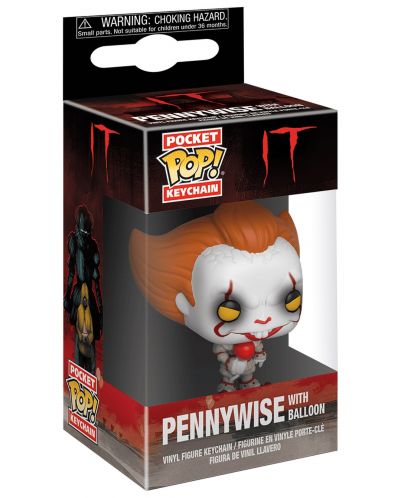 Privjesak za ključeve Funko Pocket POP! Movies: IT - Pennywise (With Balloon) - 2