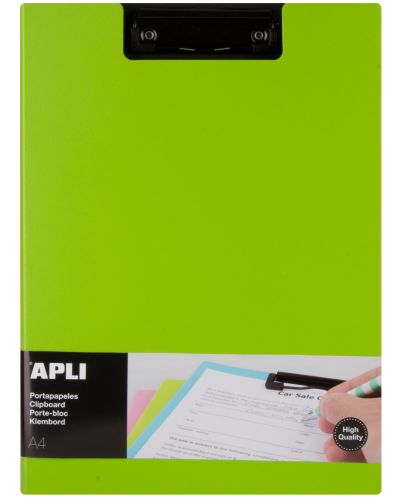 Međuspremnik s poklopcem APLI А4 - PVC, zeleni - 1