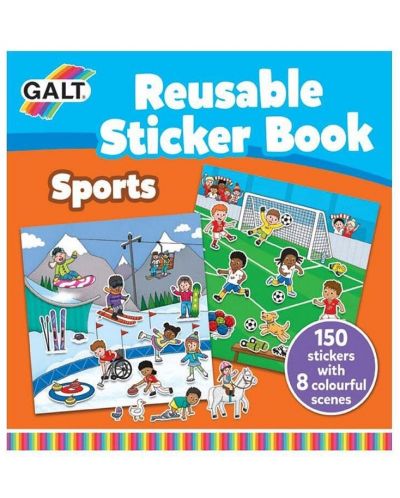 Knjiga s naljepnicama za višekratnu upotrebu Galt - Sport - 1