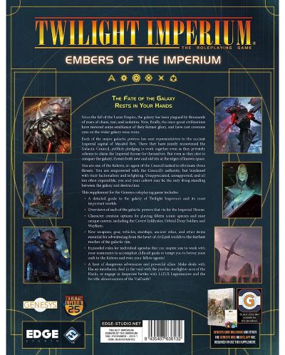 Knjiga po društvenoj igari Twilight Imperium: Genesys - Embers of the Imperium - 2