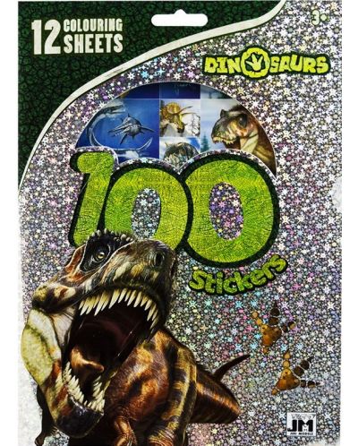 Knjižica sa 100 naljepnica Sense – Dinosaurusi - 1