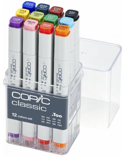 Set markera Too Copic Classic - Osnovni tonovi, 12 boja - 1