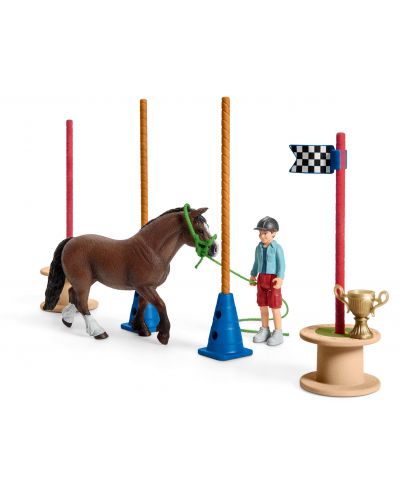 Set Schleich Farm World Horses – Natječanje u agilnosti s ponijem - 3