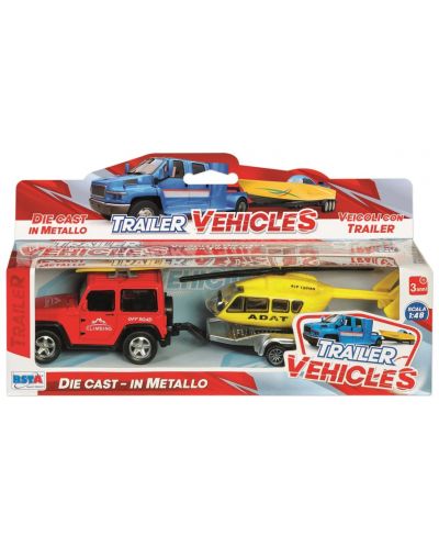 Set RS Toys - Jeep sa čamcem ili helikopterom, 1:48, asortiman - 2