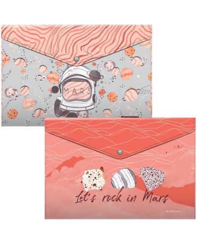 Set mapa s gumbom Erich Krause - Martian Girl, A4, 4 komada - 1