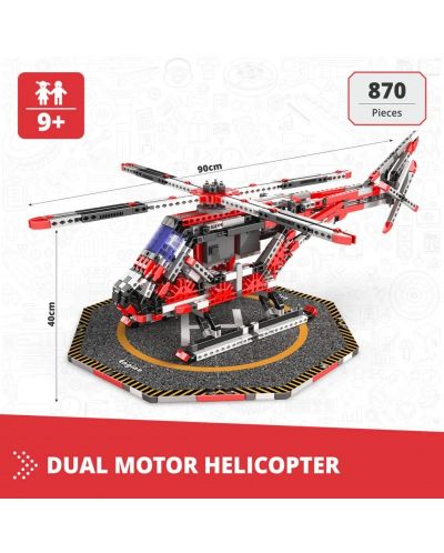 Konstrukcijski set Engino Mega Builds - Helikopter s 2 propelera - 3