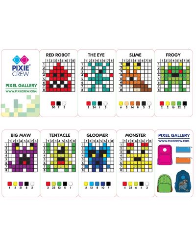 Set silikonskih piksela u boji Pixie Crew - Green, 250 komada - 3
