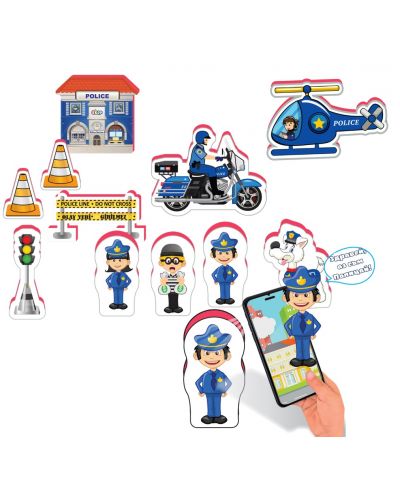 Set igračaka koji govore Jagu - Policija, 11 jedinica - 2