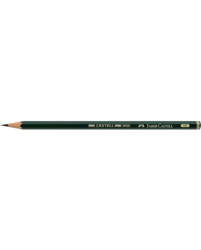 Set crnih grafitnih olovki Faber-Castell 9000 - 6 komada - 3