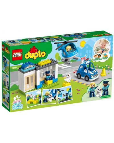 Кonstruktor Lego Duplo Town - Policijska postaja i helikopter (10959) - 2