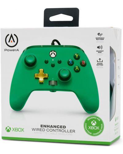 Kontroler PowerA - Enhanced, žični, za Xbox One/Series X/S, Green - 6