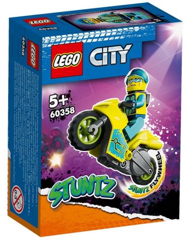 Konstruktor Lego City - Stuntz, Cyber kaskaderski motocikl (60358) - 1