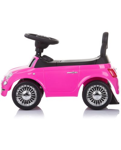 Automobil za vožnju Chipolino - Fiat 500, rozi - 2