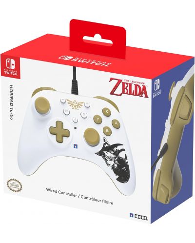 Kontroler Hori - Horipad Turbo, Zelda, žičani (Nintendo Switch) - 5