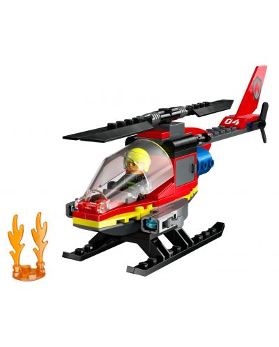 Konstruktor LEGO City - Vatrogasni spasilački helikopter (60411) - 3