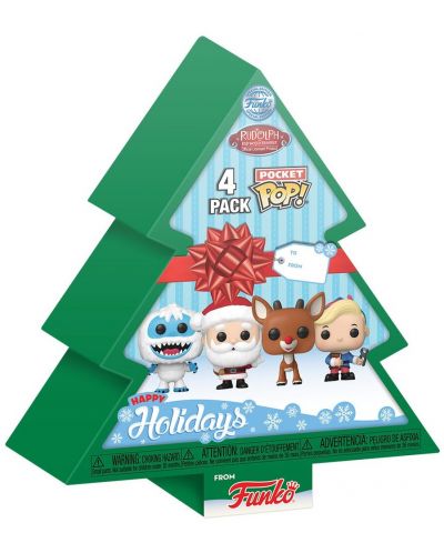 Set figura Funko Pocket POP! Animation: Rudolph The Red-Nosed Reindeer - Tree Holiday Box - 1