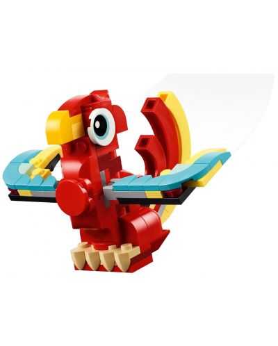 Konstruktor LEGO Creator 3 u 1 - Crveni zmaj (31145) - 5