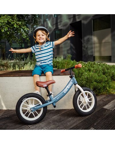 Bicikl za ravnotežu Cariboo - LEDventure, plavo/smeđi - 10